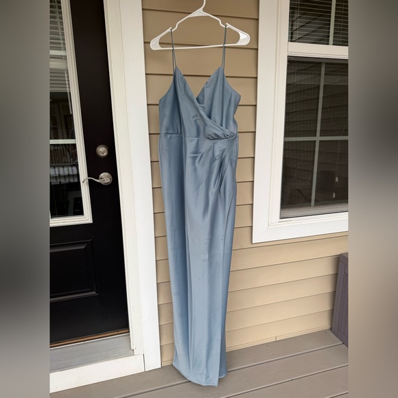 Sachin + Babi Dusty Blue Size 12 Bridesmaid Dress - Picture 1 of 9